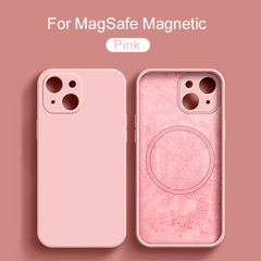 Magnetic Liquid Silicone Case For iPhones